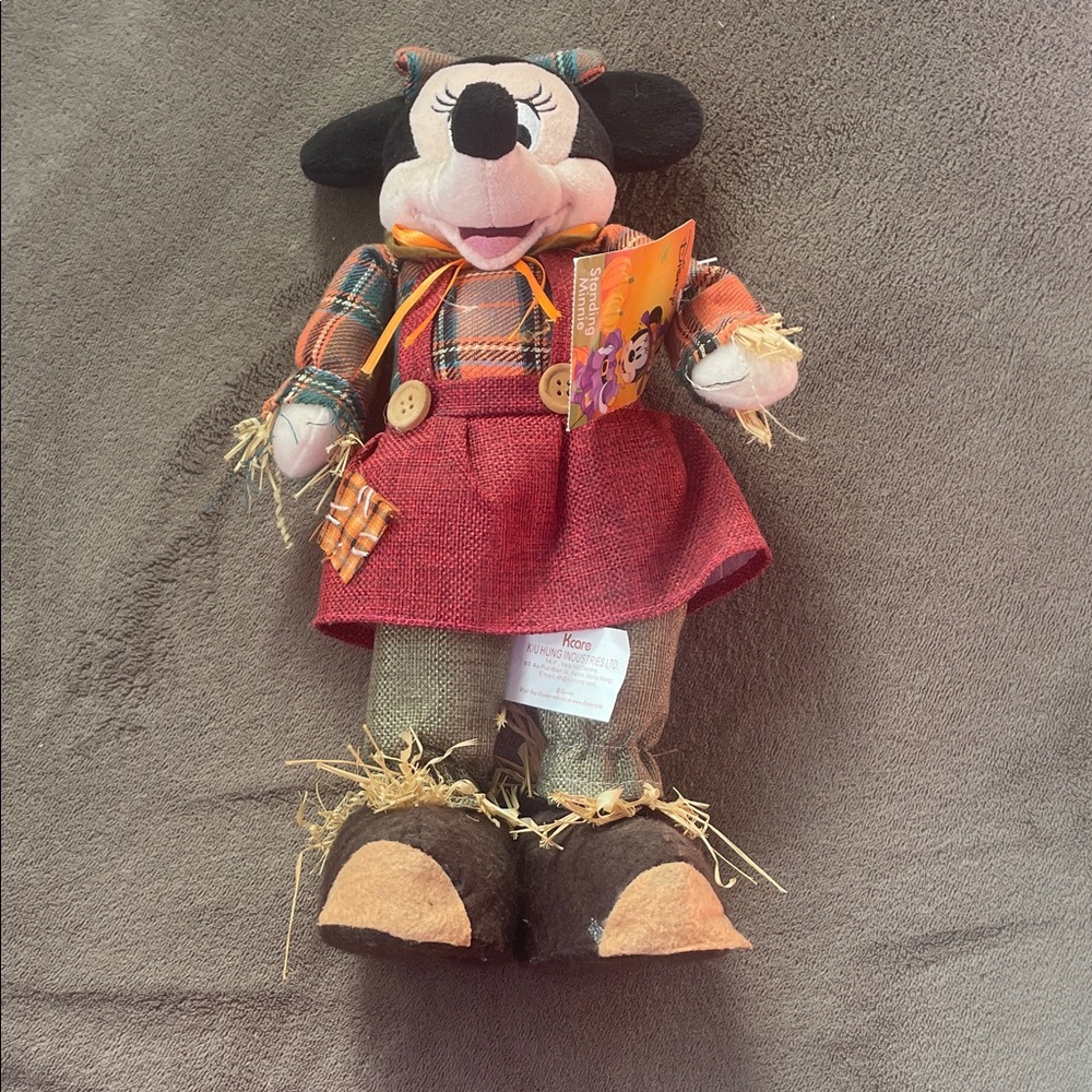 Disney Plaid and Red Minnie Mouse Plush